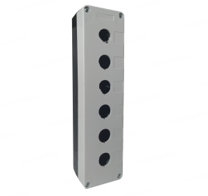 Cutie comanda caseta goala neechipata cu 6 gauri pentru 6 butoane 22mm IP65