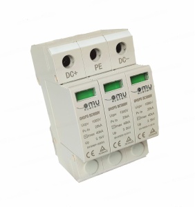 Descarcator de supratensiune DC1000V tip II Imax=40kA 3P