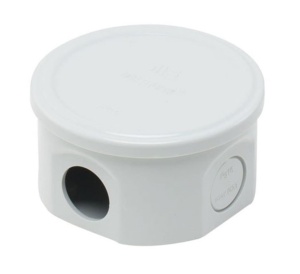 Doza rotunda din plastic ABS 80x45mm IP44 IK06