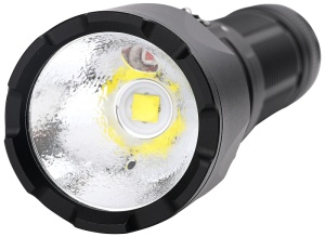 Lanternă LED cu acumulator, culoare roșie, laser - Img 3