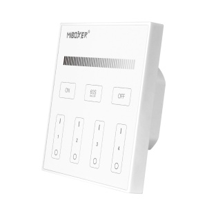 Mi-Light MiBoxer Group Control grup LED (4 zone) intensitate lumina control zone telecomandă albă T1 - Img 1