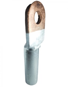 Papuc electric cupru aluminiu Cu-Al 16mm2 terminali tubulari diametru gaura 8mm lungime 70mm - Img 1