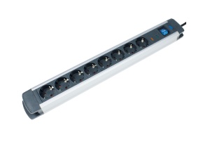 Prelungitor 1.5m cablu H05VV-F cu 8 prize schuko intrerupator si protectie supratensiune max 3500W IP20
