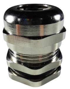 Presetupa metrica M50 din metal alama nichelata diametru 32-38mm IP68 - Img 1