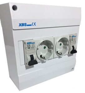 Prize aplicate schuko, cu protectie copii si doua sigurante 1 pol 16A IP20 - Img 1