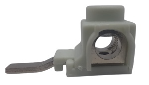 Set 10 bucati cleme terminale 63A de conectare conductor maxim 16mm² la sigurante impreuna cu pieptene busbar