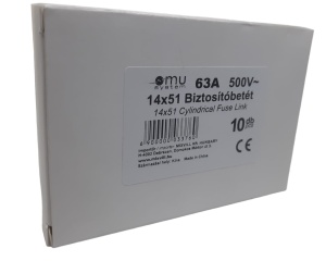 Set 10 sigurante fuzibile cilindrice ceramica 14x51 63A 500V AC gG - Img 3