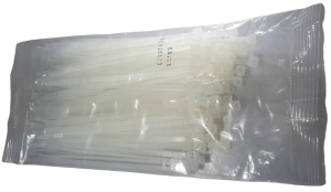 Set 100 buc colier cablu 290x3.6mm din plastic alb Cobra 9160 - Img 3