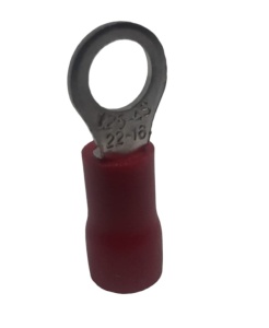 Set 100 buc papuc cupru izolat pentru fir de 0.5-1.5mm² cu gaura de 6mm - Img 3