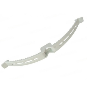 Set 20 bucati cleme duble din plastic pentru prindere cabluri 220mm lungime