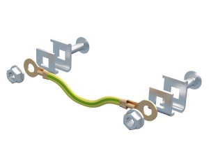 Set conector conductor impamantare pentru canal cablu metalic din sarma mesh SUM 1