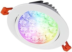 Spot LED Miboxer 9W RGB+CCT 780lm 85lm/W 2700K~6500K, 16 milioane de culori intensitatea luminii ajustabila, control de la distanta 30m 2.4GHz
