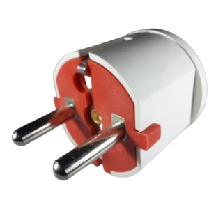 Stecher fisa cu contact de protectie 16A 250V intrare 90 grade pentru consumatori casnici - Img 1