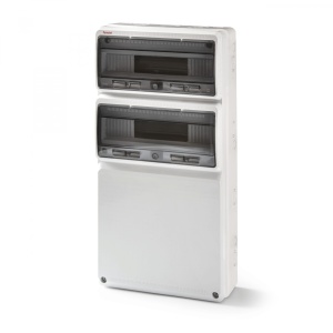 Tablou neechipat ABS 32 module 2 usi de vizitare transparente cu 16 module 685x330x155mm IP65