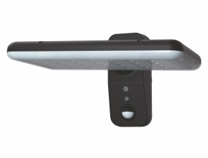 Aplică solară LED reglabilă FLAT 15W 2000lm 4000K neagră , 3000K, 4000K, 6000K ( CCT selectabil ) IP65