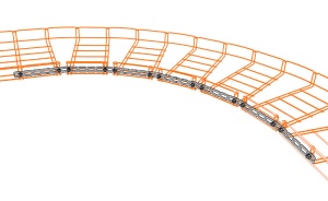 Banda metalica TPM1000mm pentru realizarea de indoituri si forme pentru canalul de cablu din sarma mesh - Img 3