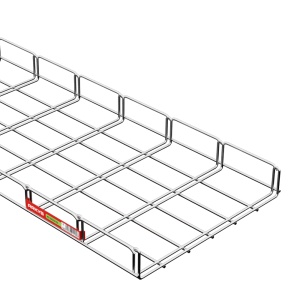 Canal cablu metalic 300x50mm din sarma mesh galvanizat lungime 2 metri jgheab pentru trasee electrice - Img 2