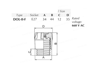 Capac ceramic E27 pentru sigurante fuzibile patron fuzibil 2-25A - Img 2