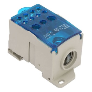 Clema de distributie 400A capac intrare 1x95-185mm2 iesire 2x6-35mm2 + 5x2,5-16mm2 + 4x2.5-10mm2 - Img 2