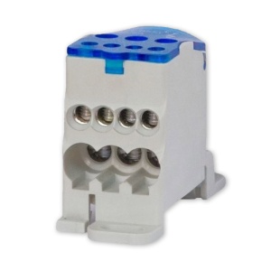 Clema de distributie pe sina 1 pol 80A cu capac intrare 1x6-16mm2 si iesire 2x2.5-16mm2 + 4x2.5-6mm2 - Img 3