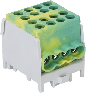 Clemă derivaţie, fixare peșină, verde-galben