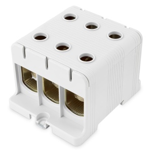 Clema terminala conexiune 1 pol gri Cu-Al 6x150mm² montare pe sina DIN 35mm 290A (Al) 320A ( Cu)