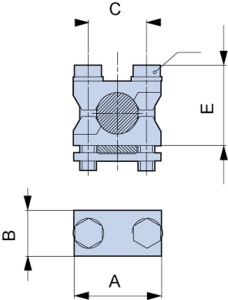 Clemă tip prismă pentru conectarea cablurilor CU/AL - Img 2