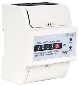 Contor electromecanic de en.electrică, direct, 1 F, 4 mod.