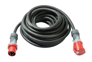 Cordon prelungitor 5G25 125A 5 metri trifazic de mare putere aproximativ 58kw cablu H07RN-F cu izolatie din cauciuc in executie grea IP67 - Img 3