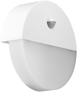 Corp iluminat de perete cu detector de mișcare, rotund, alb - Img 2