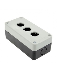 Cutie comanda caseta goala cu 3 gauri pentru 3 butoane 22mm IP65 - Img 1