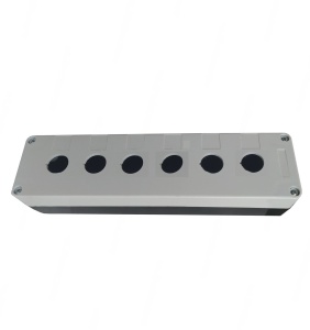 Cutie comanda caseta goala neechipata cu 6 gauri pentru 6 butoane 22mm IP65 - Img 2