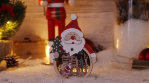 Decor de Crăciun cu LED,Moș Crăciun, cu baterii