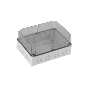 Doza ABS distributie cutie jonctiune 290x210x140 mm transparenta IP67