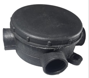 Doza derivatie ramificatie NBU neagru 4 iesiri 70x30mm