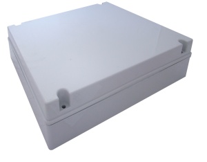 Doză electronică din material plastic, gri deschis