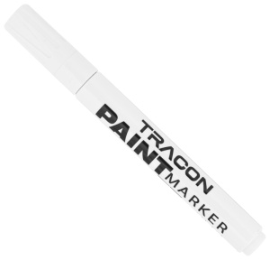 Marker permanent cu vopsea, B,alb
