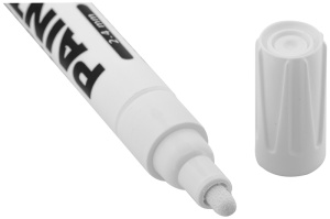 Marker permanent cu vopsea, B,alb - Img 3