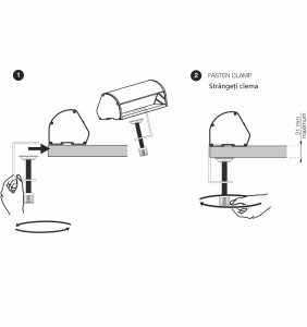 Prelungitor grup 3 prize schuko pentru blat sau birou montaj orizontal 16A 3680W 230V cablu 1.8 metri 3G1.5 si led indicator de prezenta tensiune - Img 3
