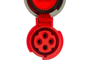 Priza trifazica mobila pe cablu 4 poli 16A 3P+E 6h CEE 380V IP67 - Img 3
