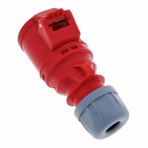 Priza trifazica mobila pe cablu 5 poli 32A 3P+N+E 6h CEE 380V IP44 - Img 3