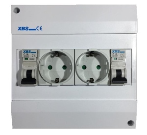 Prize aplicate schuko, cu protectie copii si doua sigurante 1 pol 16A IP20 - Img 2