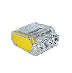 Set 100 buc clema legatura 4 fire conectare rapida 1-2.5mm2 24A - Img 2