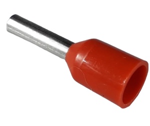 Set 100 pini terminali izolati 1.5mm² rosii ferule cupru 15mm
