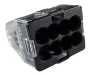 Set 50 buc clema legatura 8 fire conectare rapida 1-2.5mm2 24A - Img 2