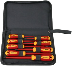 Set de 8 şurbelniţe izolate la 1000 V, CrV, în suport