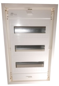 Tablou electric incastrat 36+6 module usa metalica 3 randuri la 850º C IP40 - Img 3