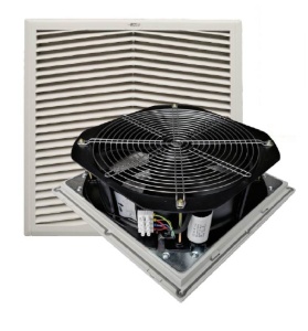 Ventilator cu filtru pentru tablouri electrice 255x255mm 60W 706m3 230V IP54 - Img 2