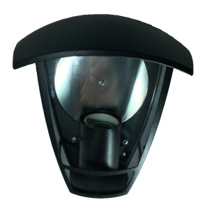 Aplica de exterior felinar pentru perete negru E27 max 60W 195x180mm IP44 - Img 2