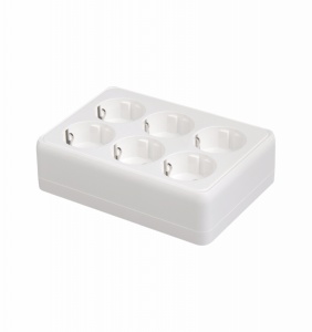 Bloc 6 prize schuko aplicate 16A cu protectie copii 250V 50/60Hz IP20